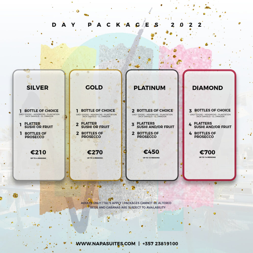 Day packages and rates